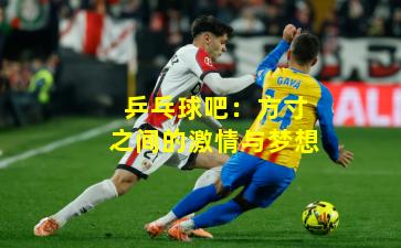 乒乓球吧：方寸之间的激情与梦想